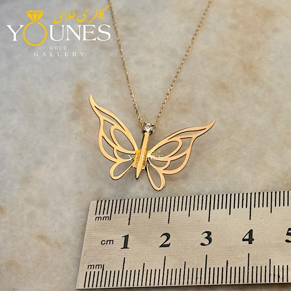 گردنبند پروانه مینیمال طلا